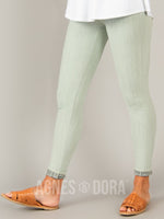 Agnes & Dora™ Knit Jeggings in Bleached Denim (reenforced elastic waistband)