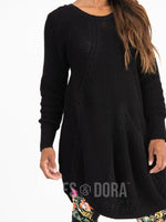 Agnes Dora Cable Pullover Black Shop Agnes Dora with Briana