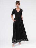 Agnes & Dora™ Essential Maxi Dress Black