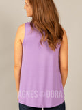 Agnes & Dora™ Eyelet Essential Tank Purple