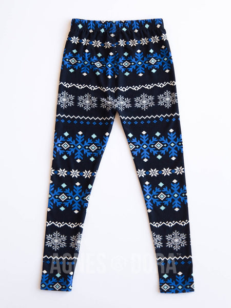 Agnes & Dora™ Kids Leggings Icy Fair Isle