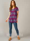 Agnes & Dora™ Everyday Tee Fuchsia Boho