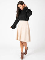 Agnes & Dora™ Bow Sleeve Sweatshirt Black