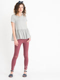 Agnes & Dora™ Relaxed Ruffle Tee Heather Grey