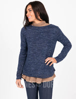 Agnes & Dora™ Cross Over Sweater Navy