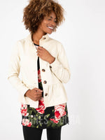 Agnes & Dora™ Peplum Jacket Stone