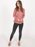 Agnes & Dora™ Cross Over Sweater Coral