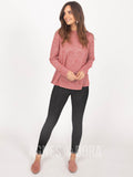 Agnes & Dora™ Cross Over Sweater Coral