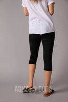 Agnes & Dora™ Crop Capri Black