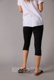 Agnes & Dora™ Crop Capri Black