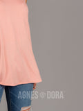 Agnes & Dora™ Essential Tank - V-Neck Peach