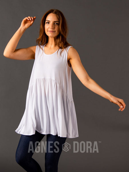 Agnes & Dora™ Muse Tank White