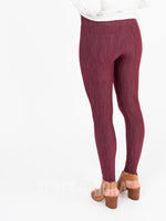 Agnes & Dora™ Knit Jegging Wine (reenforced elastic waistband)