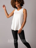 Agnes & Dora™ Essential Tank V-Neck Ivory