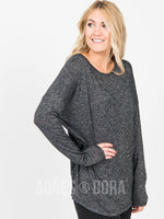 Agnes & Dora™ Urban Pullover Charcoal Gray