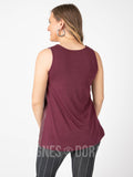 Agnes & Dora™ Essential Tank Sequin Wine