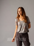 Agnes & Dora™ Everyday Tee Apricot Floral