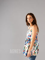 Agnes & Dora™ Sleeveless Muse Ivory/Red Floral