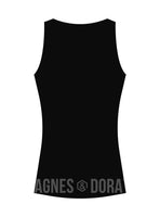 Agnes & Dora™ Fitted Tank V-Neck Black