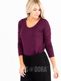 Agnes & Dora™ Everyday Tee Plum