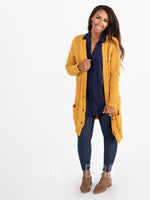 Agnes & Dora™ Boyfriend Cardigan Mustard