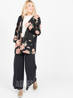 Agnes & Dora™ Blouson Essential Cardigan Black/Blush/HGRY