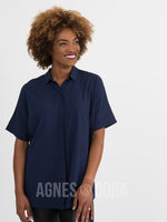 Agnes & Dora™ Dolman Top Button Down Navy