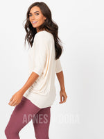 Agnes & Dora™ Dolman Tunic Cream