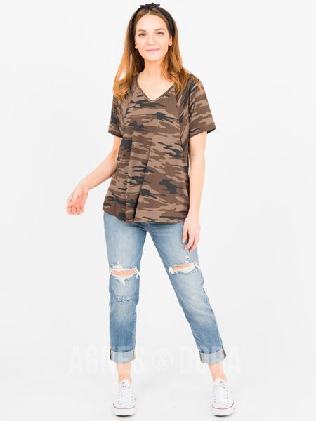 Agnes & Dora™ Love Top Coco/Black Camo