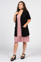 Agnes & Dora™ Welt Pocket Cardigan Black