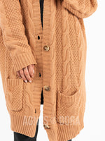 Agnes & Dora™ Boyfriend Cardigan Camel