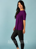 Agnes & Dora™ Crossover Tee Plum