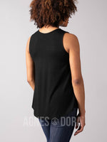 Agnes & Dora™ Eyelet Essential Tank Black