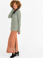 Agnes & Dora™ L/S Tee with Thumbhole Military Green/Ivory Stripe