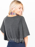 Agnes & Dora™ Country Road Top Charcoal