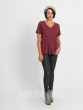 Agnes & Dora™ Love Top Black Cherry