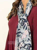 Agnes & Dora™ Everyday Scarf Grand Floral - Gray