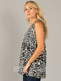 Agnes & Dora™ Muse Tank Grey Leopard