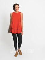 Agnes & Dora™ Tiered Tunic Nectarine