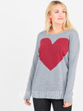 Agnes & Dora™ Urban Pullover Heather Gray with Heart