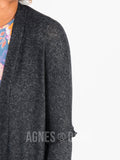 Agnes & Dora™ Open Front Thumbhole Cardi Black/White