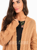 Agnes & Dora™ Boyfriend Cardigan Camel