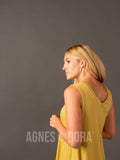 Agnes & Dora™ Essential Tank Double V-Neck Creamy Yellow