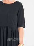 Agnes & Dora™ Modern Tunic Dress Black