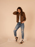 Agnes & Dora™ Jet Setter Jacket Toffee