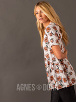 Agnes & Dora™ Muse Top Vanilla Rose Floral