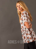 Agnes & Dora™ Muse Top Vanilla Rose Floral