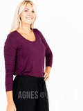 Agnes & Dora™ Everyday Tee Plum