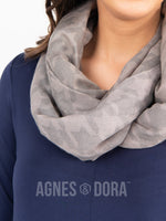 Agnes & Dora™ Everyday Scarf Houndstooth - Tonal Gray