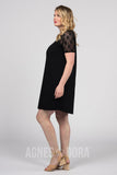 Agnes & Dora™ Lace Raglan Dress Black